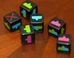 Space Invaders: Dice Black