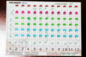 Space Invaders: Dice Score Sheet