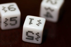 Space Invaders: Dice White