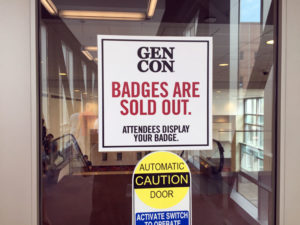 Gen Con Sellout