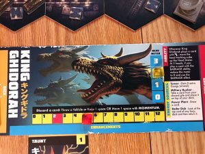 Godzilla Tokyo Clash Player Board