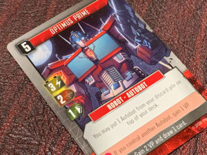 Transformers Deck Building Game Optimus Prime