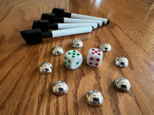 Pinball Holiday Special Dice