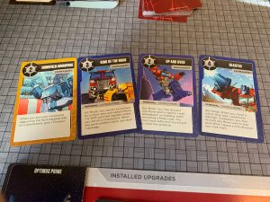 Robo Rally Transformers Cards