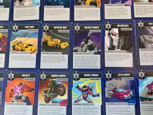 Robo Rally Transformers Cards